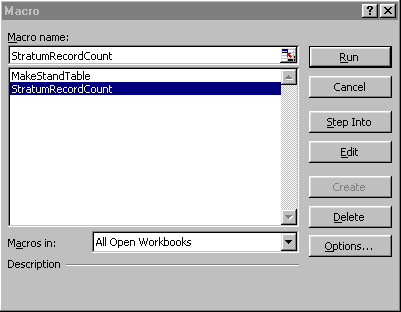 List of macros in an Excel workbook